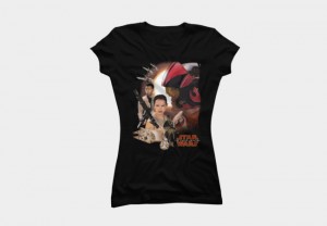 Design By Humans - women's The Force Awakens t-shirt