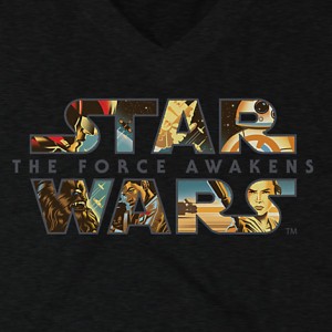 Disney Store - women's The Force Awakens t-shirt (front/detail)