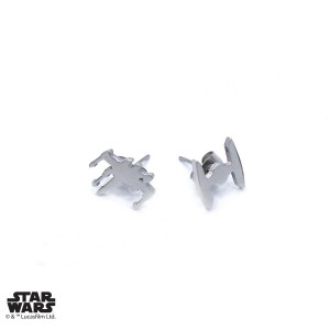Han Cholo - sterling silver TIE Fighter/X-Wing Fighter stud earrings