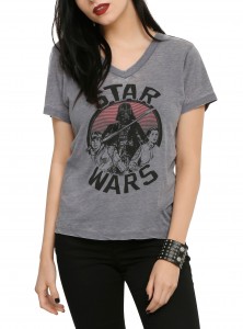 Hot Topic - women's Star Wars v-neck t-shirt (front)