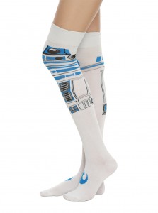 Hot Topic - women's over-the-knee R2-D2 socks