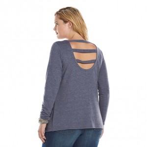 Kohl's - women's French Terry plus size sweatshirt by Rock & Republic (back)