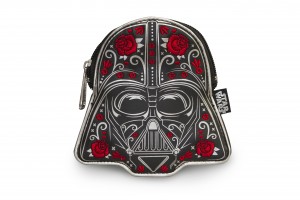 Loungefly - floral sugar skull Darth Vader coin purse