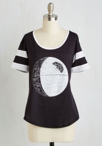 Mocloth - women's 'Ace of Space' Death Star t-shirt (front)