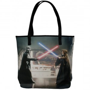 Modern PinUp - Obi-Wan Kenobi vs Darth Vader tote bag by Loungefly
