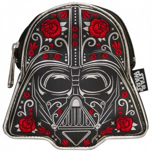 Modern PinUp - 'sugar skull' Darth Vader coin purse by Loungefly