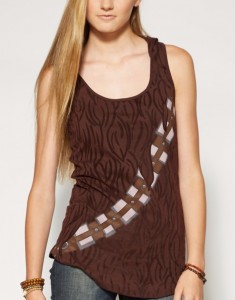 Spencers - women's Chewbacca hooded tank top (front)