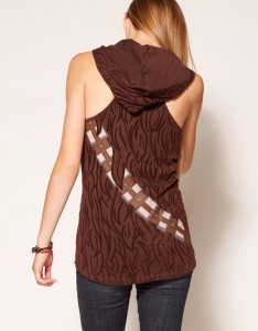 Spencers - women's Chewbacca hooded tank top (back)