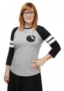 Thinkgeek - women's Death Star raglan t-shirt