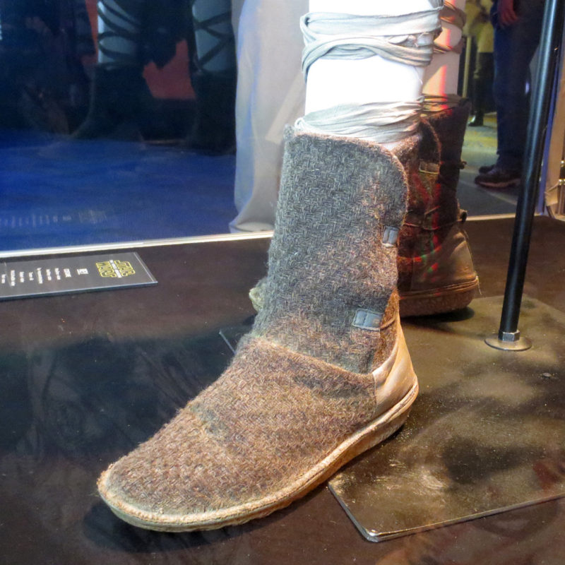 Screen used Po-Zu shoes on display at Celebration Anaheim (Rey's costume)