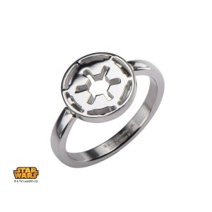 Body Vibe - women's Galactic Empire symbol cut out ring