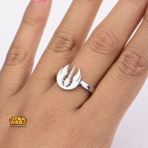 Body Vibe - women's Jedi Order symbol cut out ring
