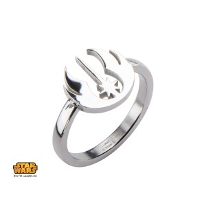 Body Vibe - women's Jedi Order symbol cut out ring