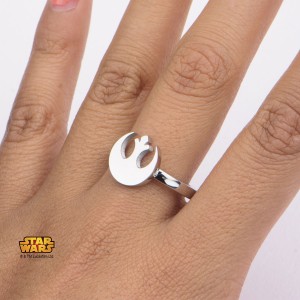 Body Vibe - women's Rebel Alliance symbol cut out ring