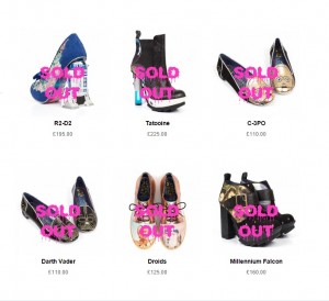 Irregular Choice x Star Wars collection - many styles are now sold out