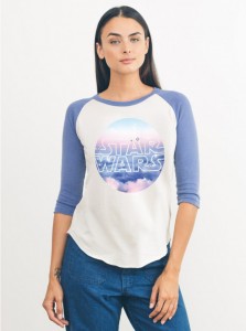 Junk Food Clothing - women's Star Wars logo raglan top