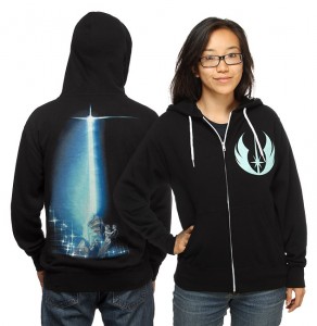 Thinkgeek - exclusive unisex Jedi glow-in-the-dark hoodie