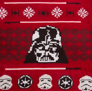 Thinkgeek - Darth Vader Christmas sweater (detail)