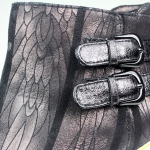 Irregular Choice x Star Wars - The Death Star boots (detail)