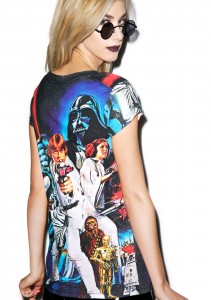 Dolls Kill - women's Star Wars t-shirt by Eleven Paris (back)