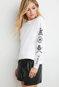 Forever 21 - women's white Star Wars sweatshirt