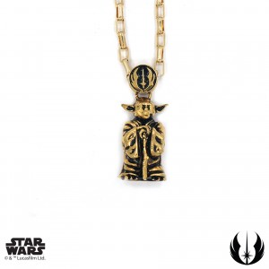 Han Cholo - stainless steel Yoda pendant (gold tone)