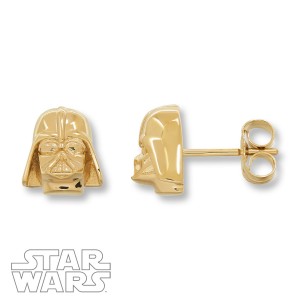 Kay Jewelers - 10k yellow gold Darth Vader stud earrings