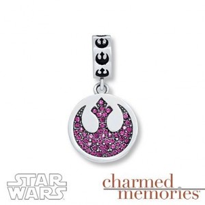Kay Jewelers - Rebel Alliance purple dangle bead charm (sterling silver)