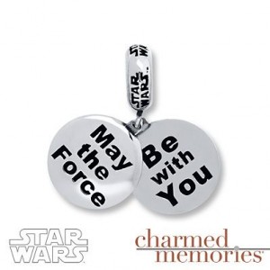 Kay Jewelers - May The Force Be With You dangle bead charm (sterling silver)