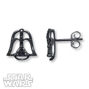 Kay Jewelers - Darth Vader stud earrings (sterling silver)