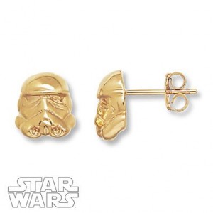 Kay Jewelers - Stormtrooper stud earrings (10k yellow gold)
