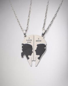 Spencers - Princess Leia & Han Solo necklace set