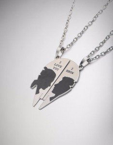 Spencers - Princess Leia & Han Solo necklace set