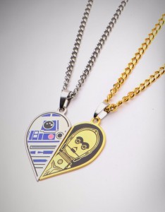 Spencers - R2-D2 & C-3PO 'Best Friends' necklace set