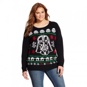 Target - women's plus size Darth Vader Christmas sweater