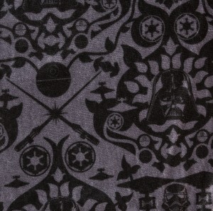 Thinkgeek - exclusive women's Darth Vader tapestry leggings (detail)