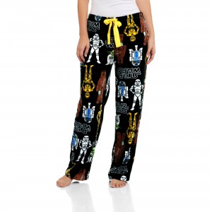 Walmart - women's Star Wars plush sleep pants (front)