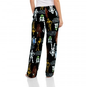 Walmart - women's Star Wars plush sleep pants (back)