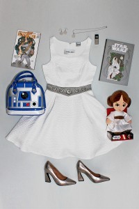 Wear Star Wars Share Star Wars - Princess Leia themed outfit flatlay