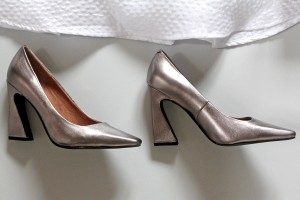 'Derien Peweter' heels by Jeffrey Campbell