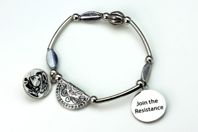 Body Vibe - Rey stainless steel stretchable charm bracelet (1 or 5)