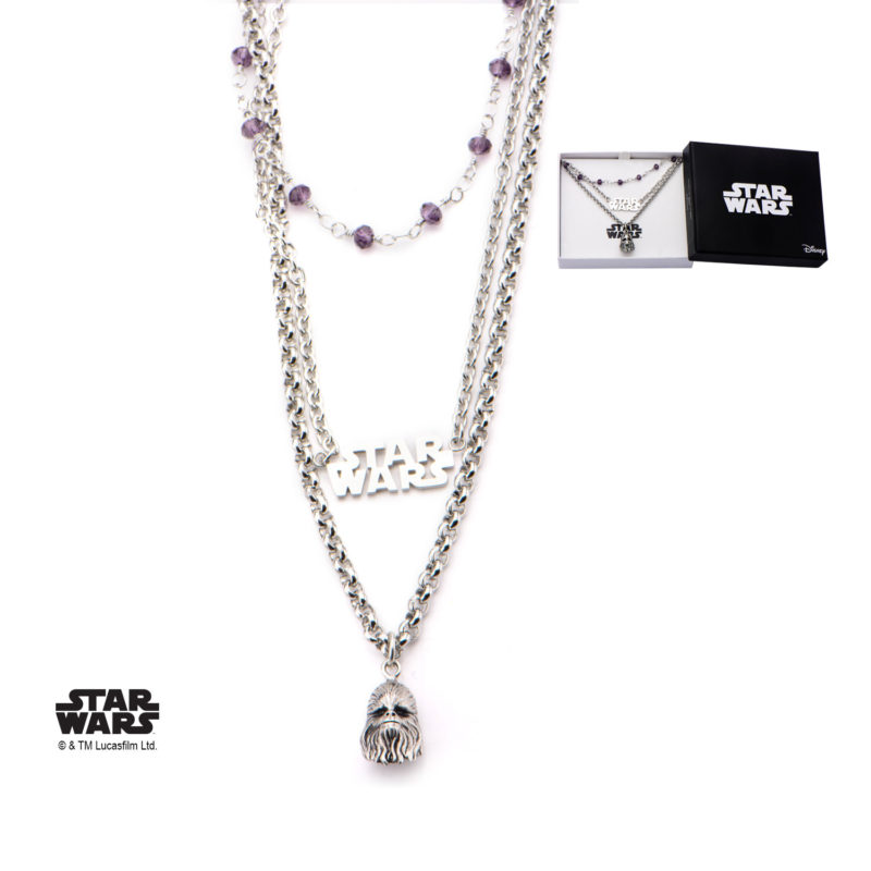 Body Vibe - Stainless steel Chewbacca three tier necklace