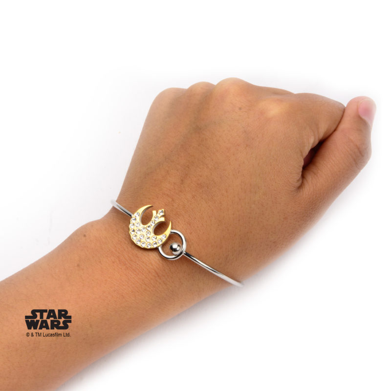 Body Vibe - Stainless steel Rebel Alliance bangle bracelet