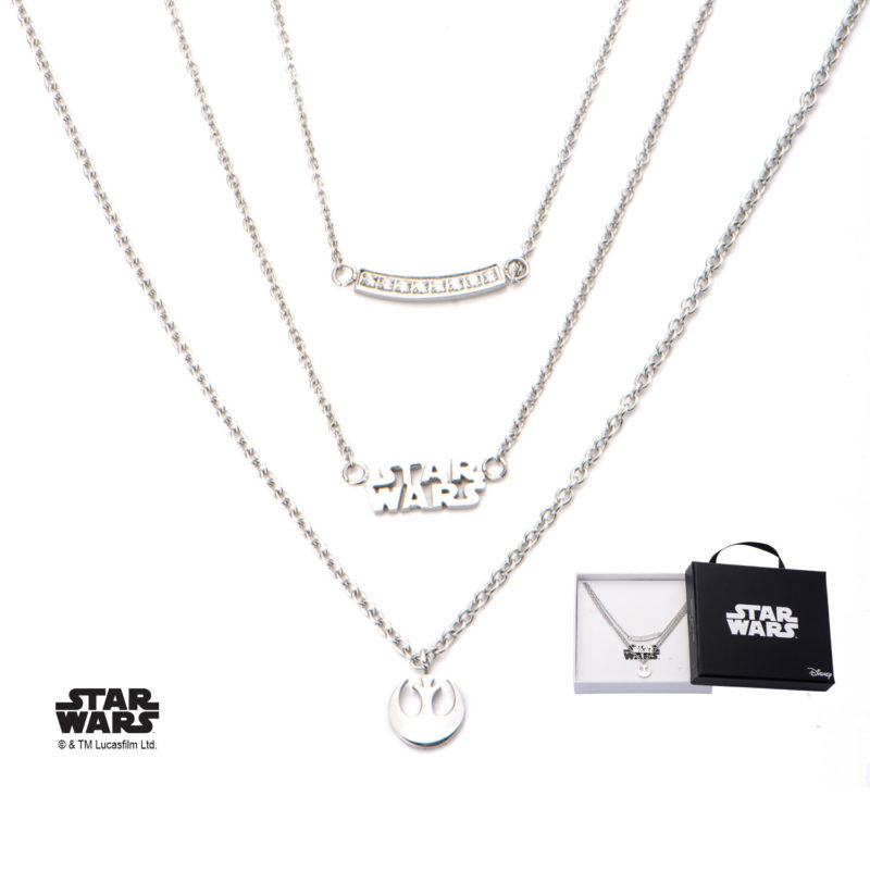 Body Vibe - Stainless steel Rebel Alliance three tier necklace