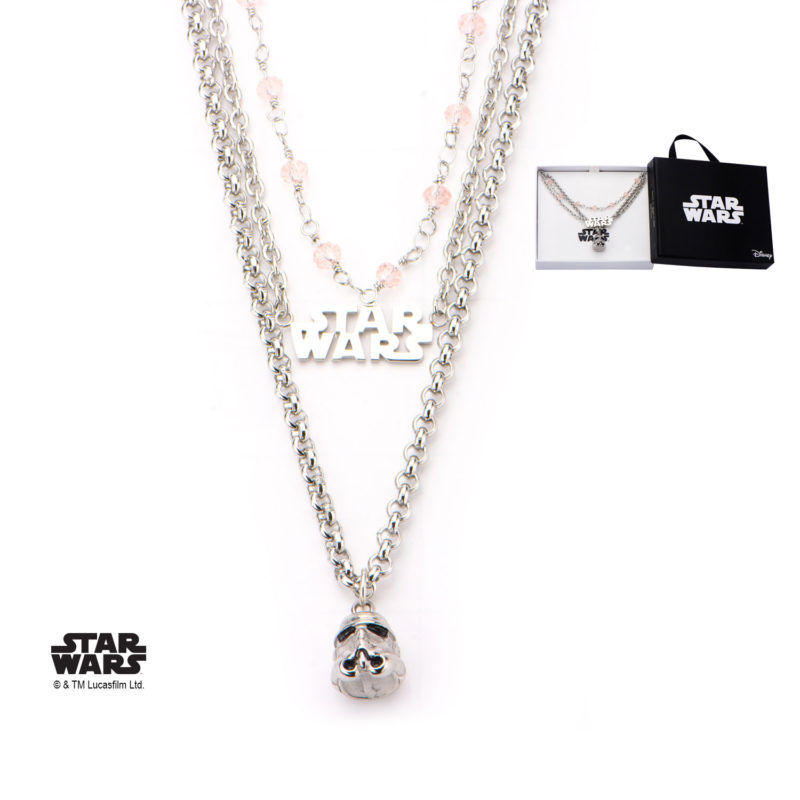 Body Vibe - Stainless steel Stormtrooper three tier necklace