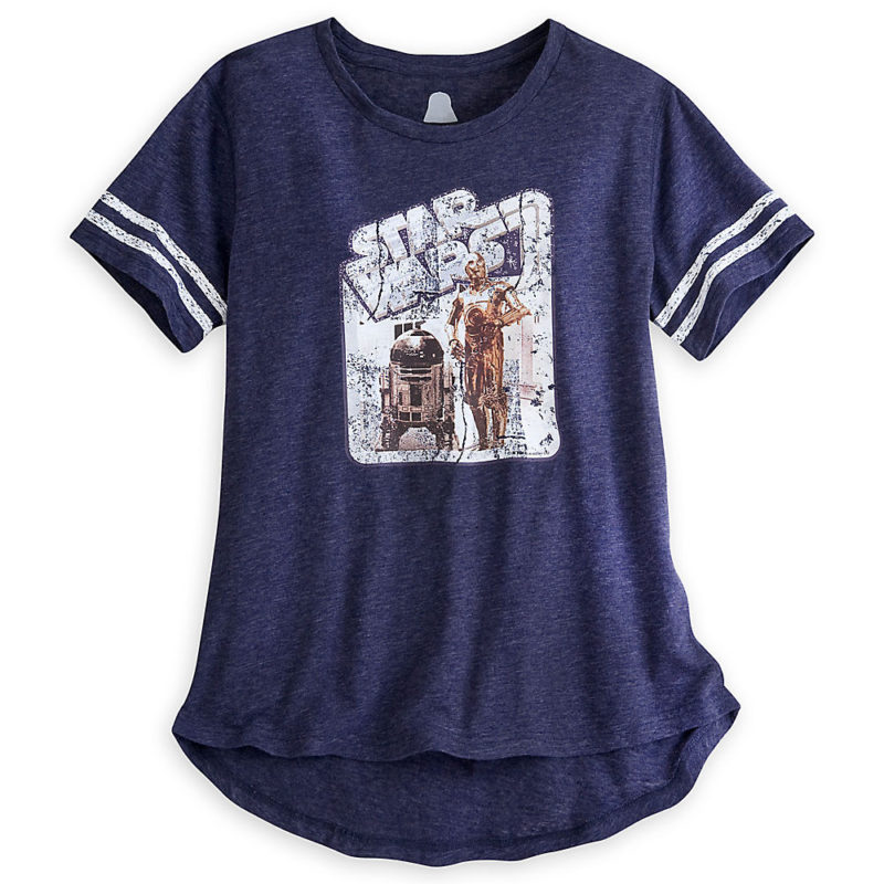 Women's Star Wars vintage style Droids C-3PO R2-D2 t-shirt at Disney Store