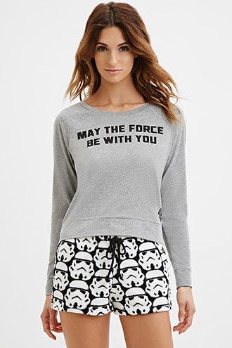 Forever 21 - women's Star Wars May The Force Be With You pj top