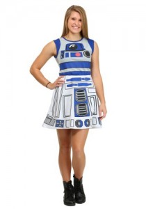 Fun - R2-D2 mesh back skater dress (front)