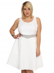 Hot Topic - women's plus size Princess Leia dress by Her Universe (front)