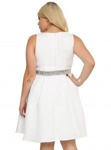 Hot Topic - women's plus size Princess Leia dress by Her Universe (back)